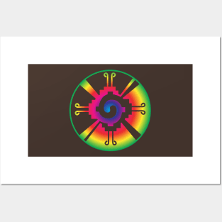 Galactic Butterfly Hunab Ku - aztec symbol Posters and Art